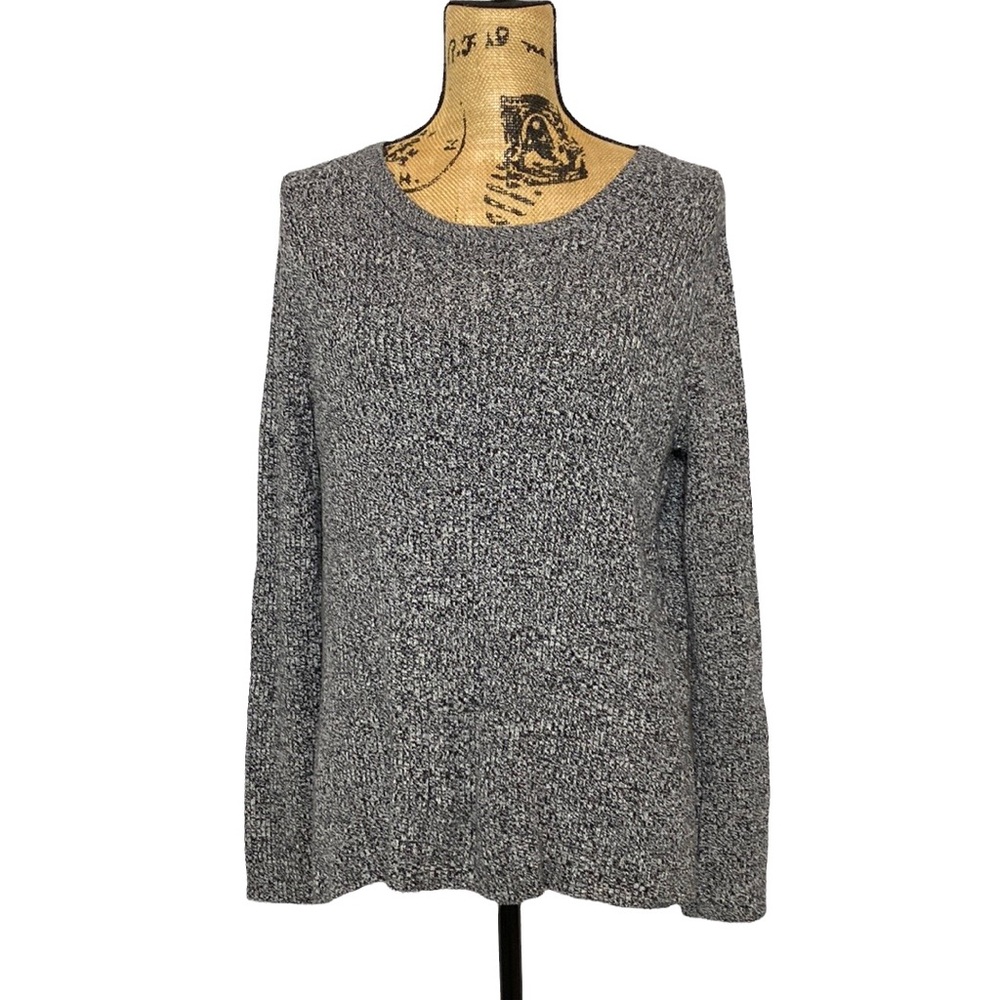 H&M Grey Scoop Neck Top L